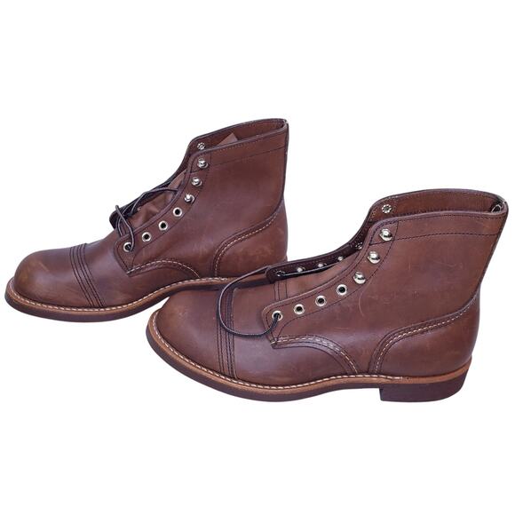 NWOB RED WING Shoes 8111 Iron Ranger 6" Boot w/ Vibram Sole Men's US Size 8.5D - Picture 1 of 15